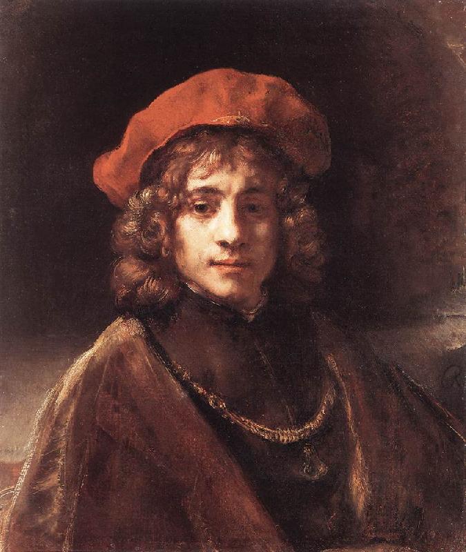 REMBRANDT Harmenszoon van Rijn The Artist's Son Titus du oil painting image